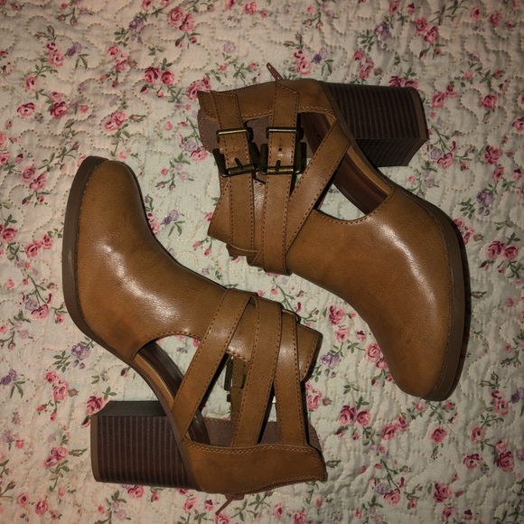 Charlotte Russe Shoes - Buckled booties